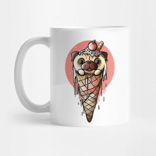 Pug icecream Mug